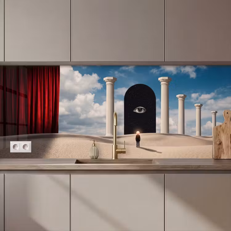 Keuken achterwand - Droom - Woestijn - Oog — 1