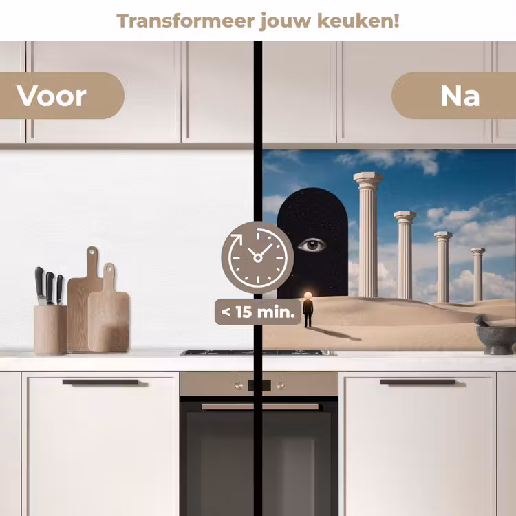 Keuken achterwand - Droom - Woestijn - Oog — 2