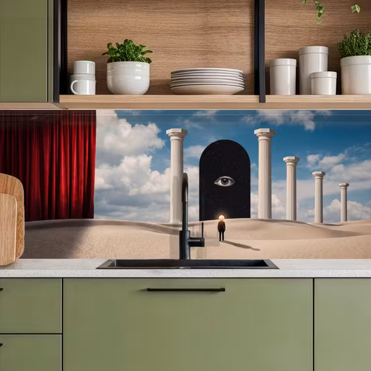 Keuken achterwand - Droom - Woestijn - Oog — 5