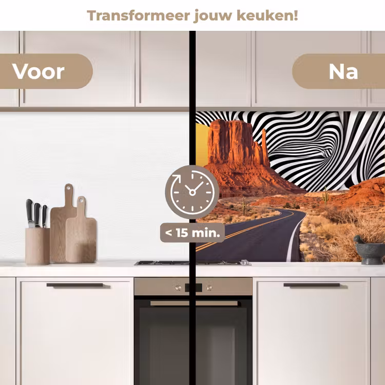 Keuken achterwand - Paard - Woestijn - Natuur — 2