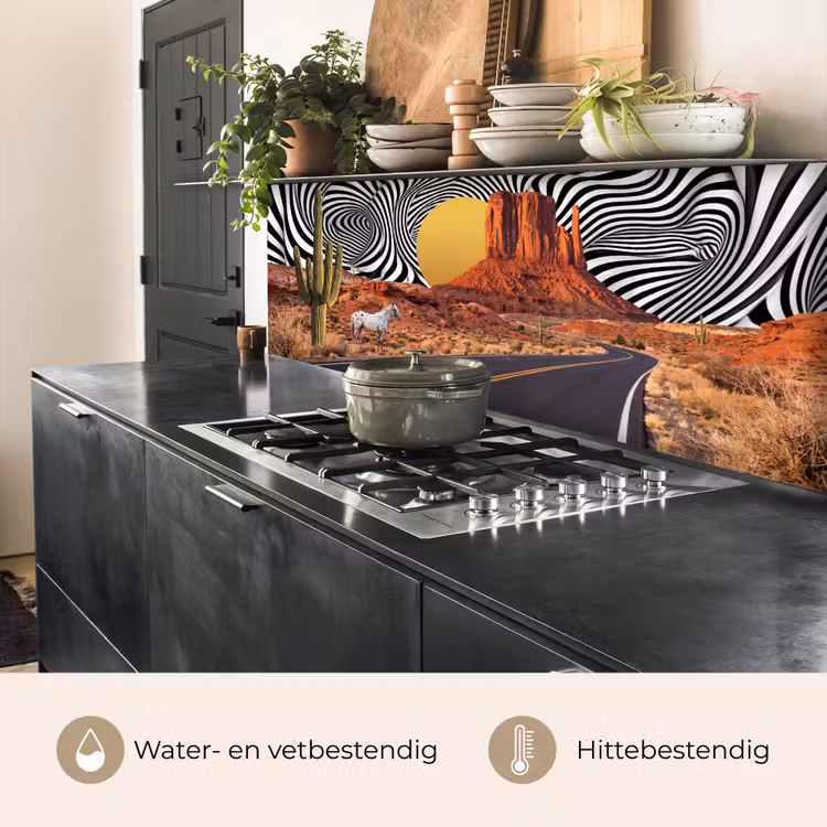 Keuken achterwand - Paard - Woestijn - Natuur — 3