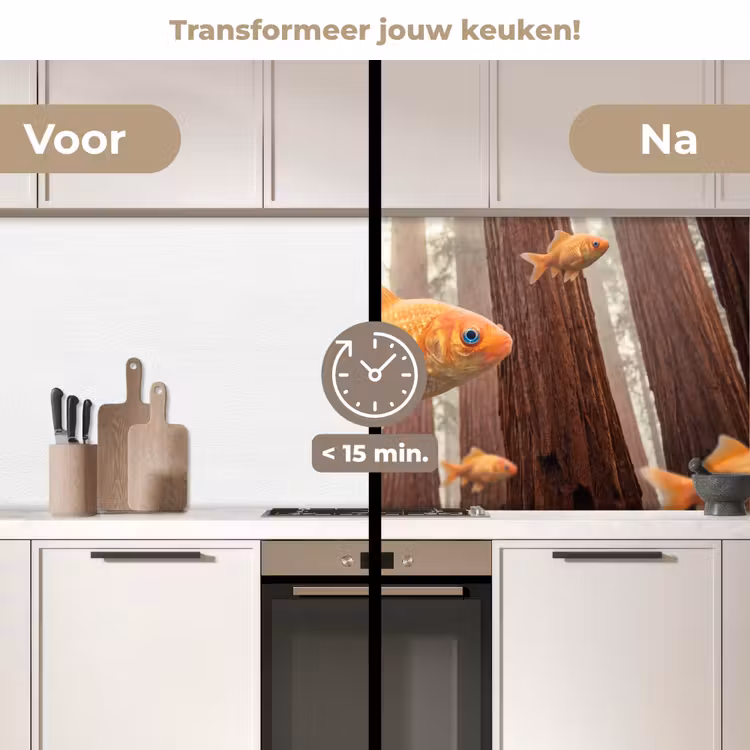 Keuken achterwand - Vis - Bos - Fantasie — 2