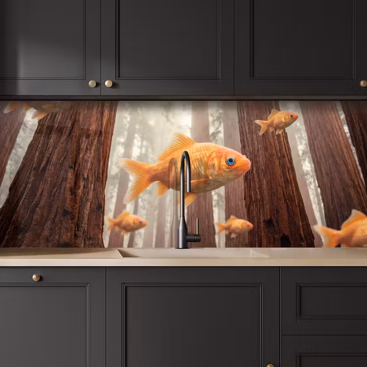 Keuken achterwand - Vis - Bos - Fantasie — 6