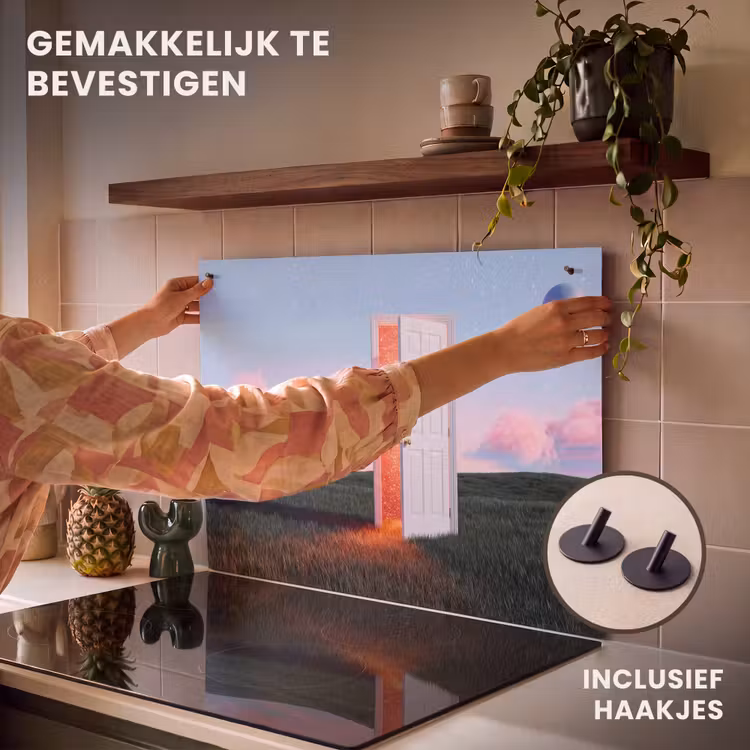 Inductie beschermer en spatscherm (2in1) - Deur - Fantasie - Ruimte — 7
