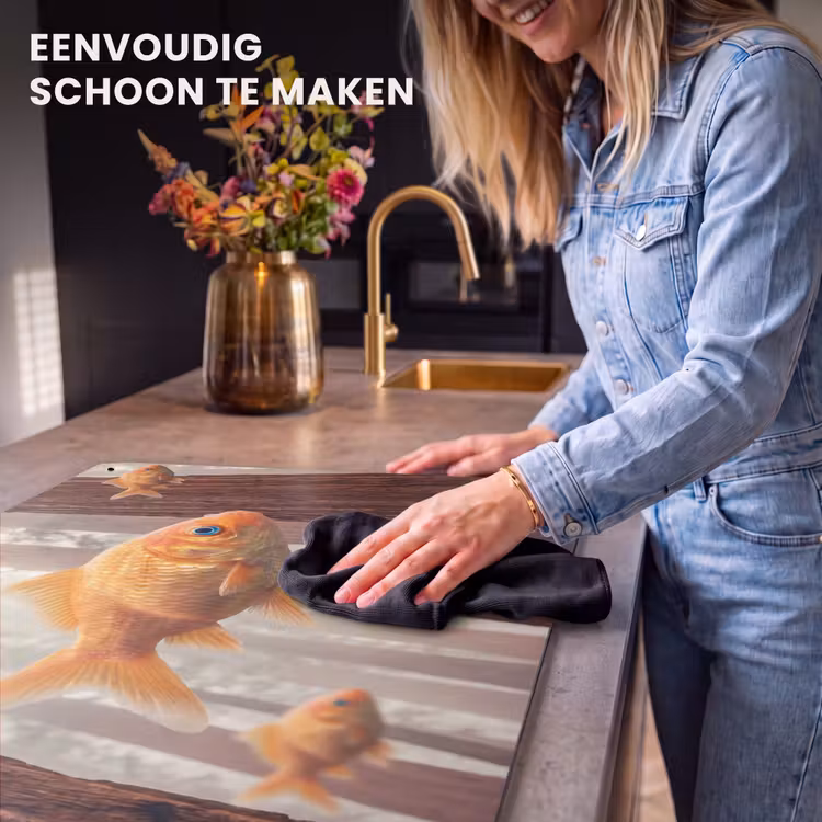 Inductie beschermer en spatscherm (2in1) - Vis - Bos - Fantasie — 5