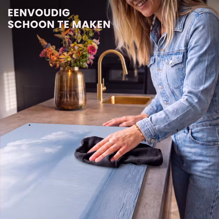 Inductie beschermer en spatscherm (2in1) - Wolk - Regen - Natuur — 5