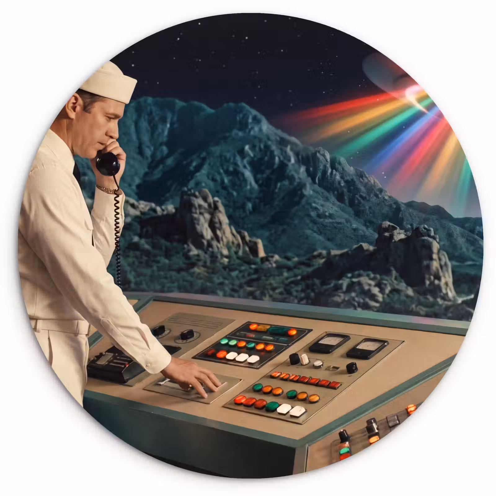 Muurcirkel - Man - Controlekamer - Strand — 1
