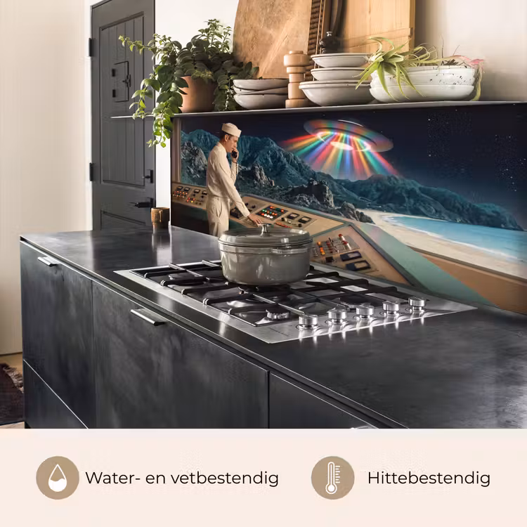 Keuken achterwand - Man - Controlekamer - Strand — 3