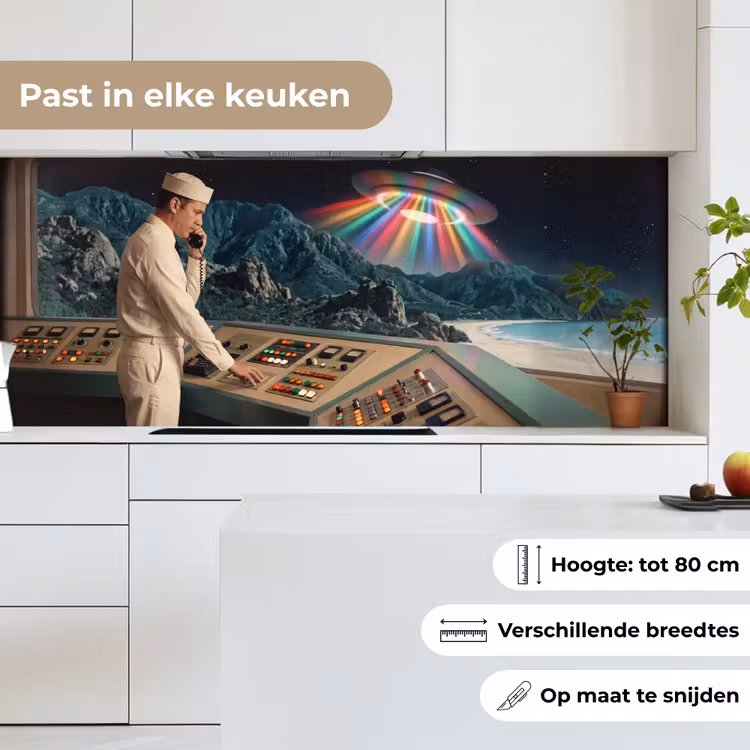 Keuken achterwand - Man - Controlekamer - Strand — 4
