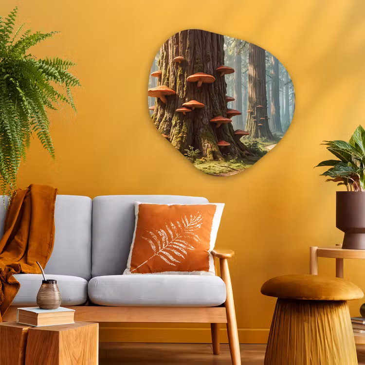 Organische schilderij - Aluminium - Bos - Bomen - Natuur — 3
