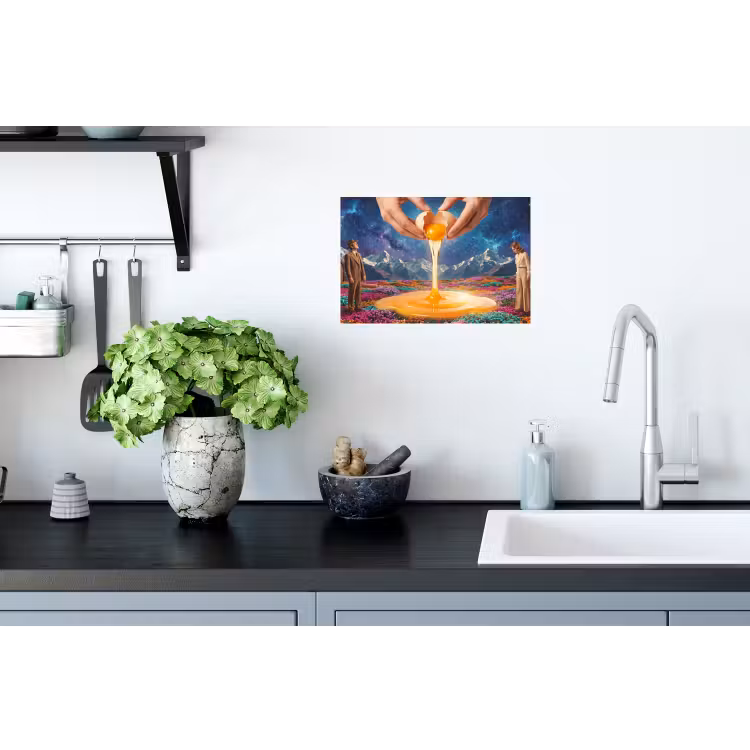 Muursticker - Handen - Ei - Surrealisme — 2