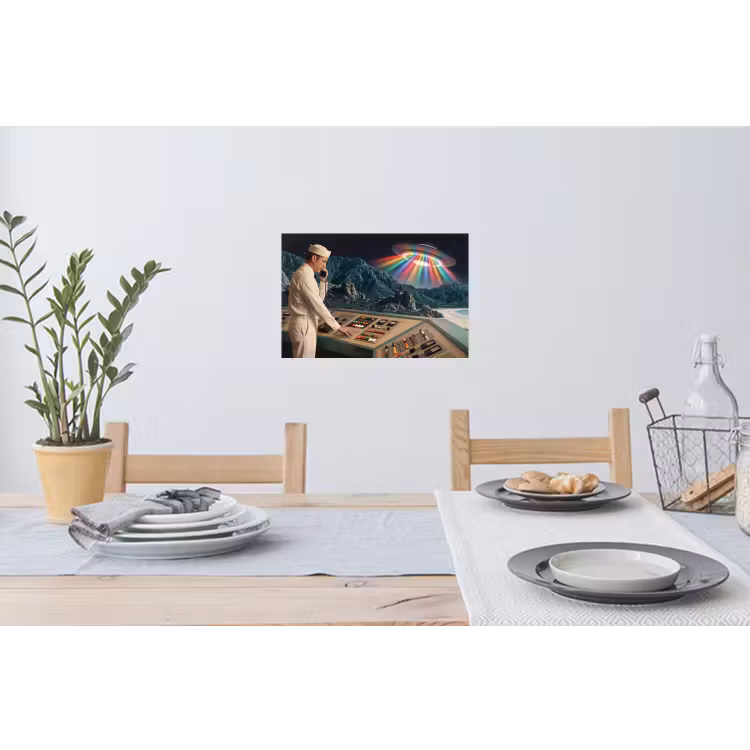 Muursticker - Man - Controlekamer - Strand — 3