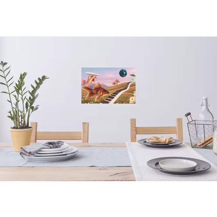 Muursticker - Vis - Natuur - Abstract — 3
