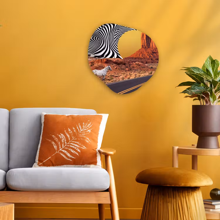 Organisch schilderij - Forex - Paard - Woestijn - Natuur — 3