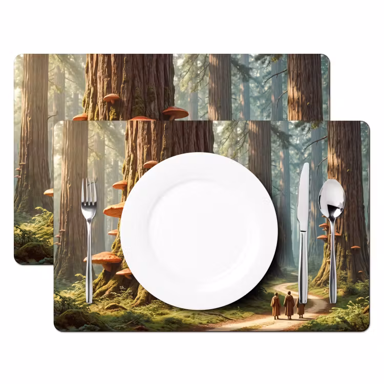 Placemat - 6 stuks - Bos - Bomen - Natuur — 2