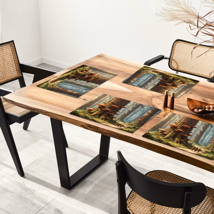 Placemat - 6 stuks - Bos - Bomen - Natuur — 5