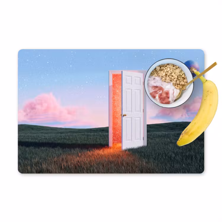 Placemat - 6 stuks - Deur - Fantasie - Ruimte — 1