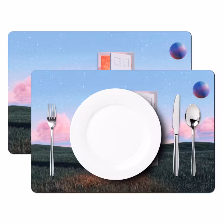 Placemat - 6 stuks - Deur - Fantasie - Ruimte — 2