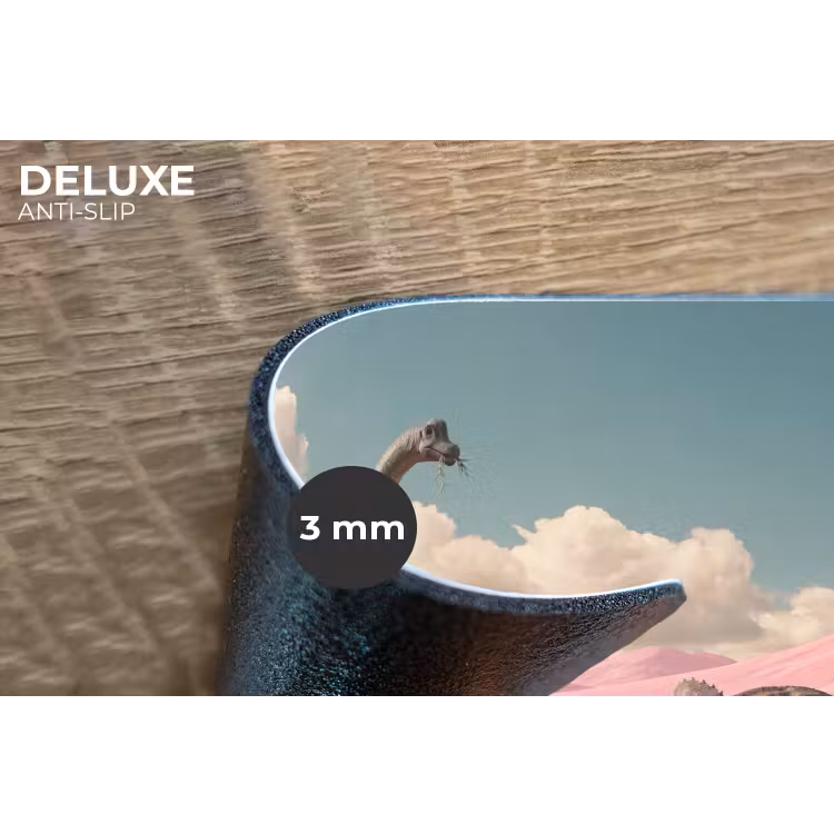 Placemat - 6 stuks - Dinosaurus - Roze - Landschap — 4