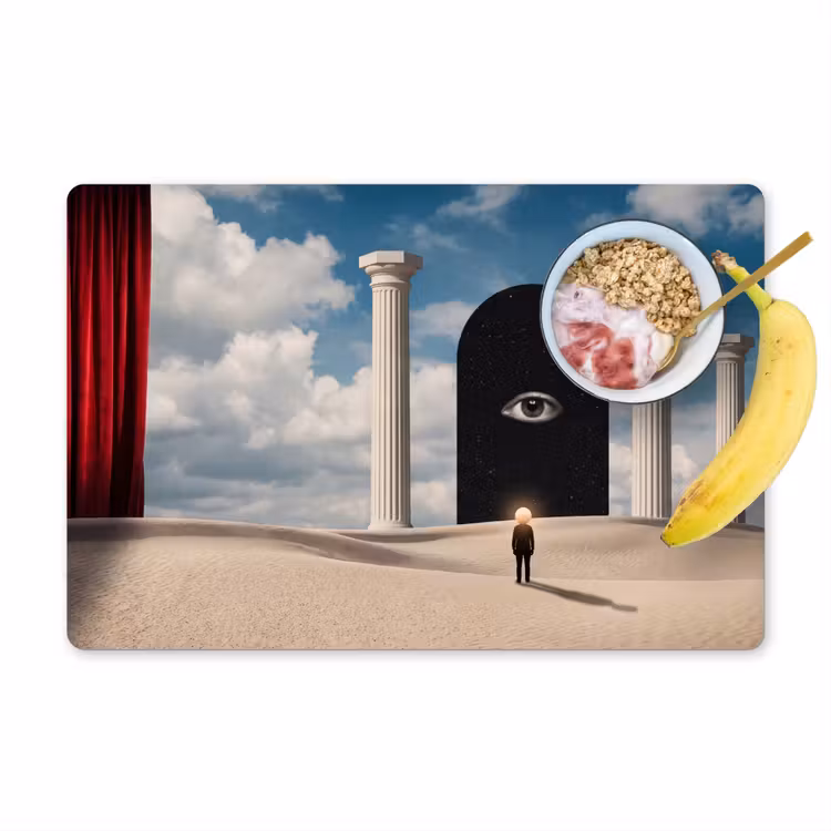 Placemat - 6 stuks - Droom - Woestijn - Oog — 1