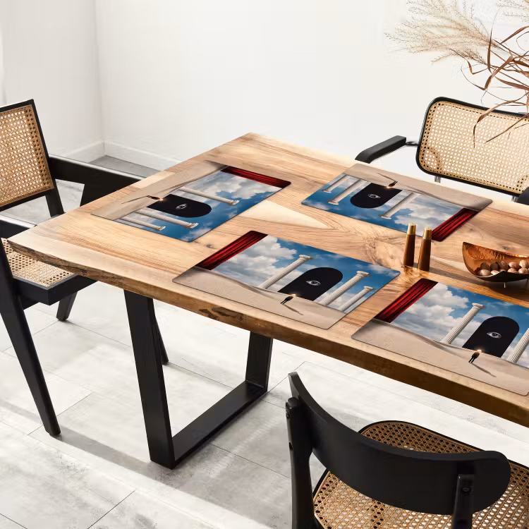 Placemat - 6 stuks - Droom - Woestijn - Oog — 5