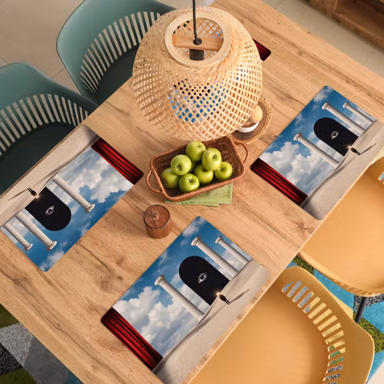 Placemat - 6 stuks - Droom - Woestijn - Oog — 6