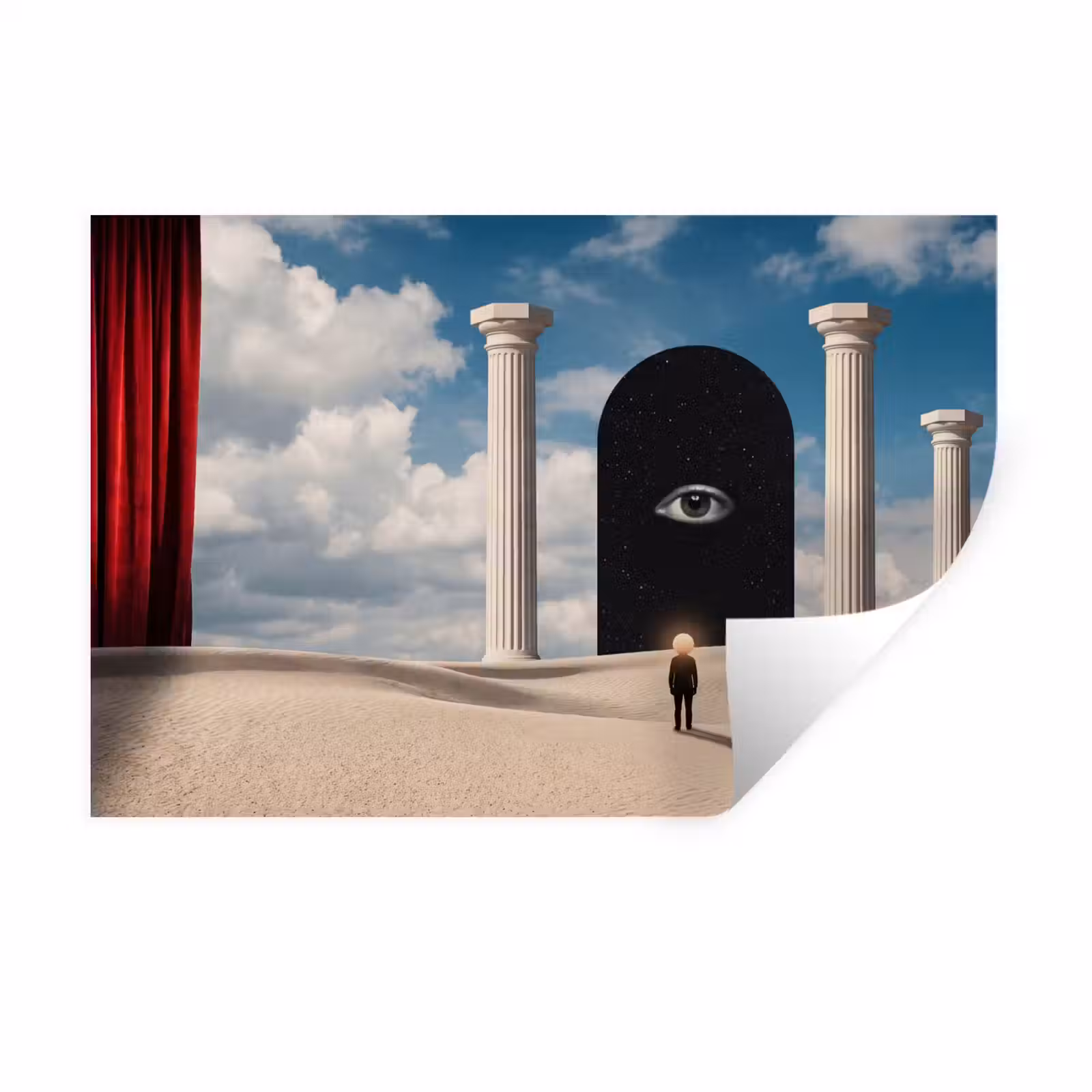 Muursticker - Droom - Woestijn - Oog — 1