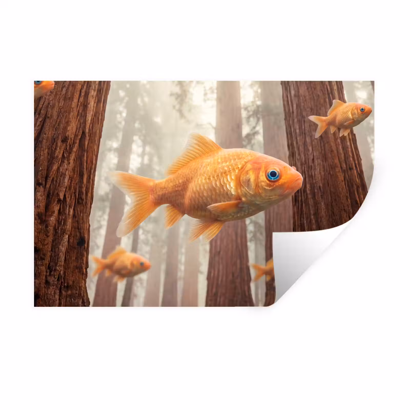 Muursticker - Vis - Bos - Fantasie — 1