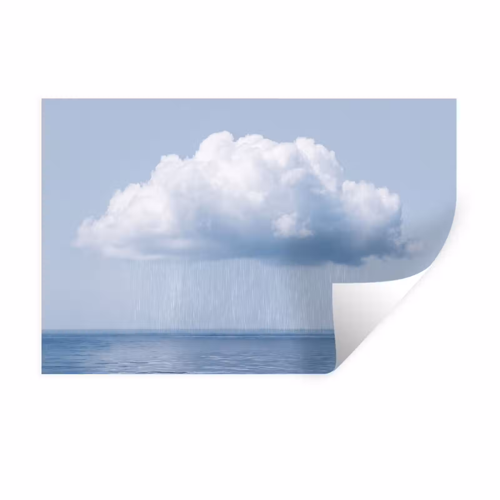Muursticker - Wolk - Regen - Natuur — 1
