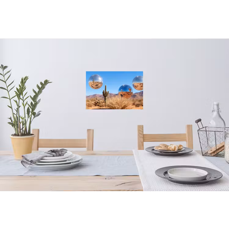 Muursticker - Woestijn - Spiegelbal - Kunst — 3
