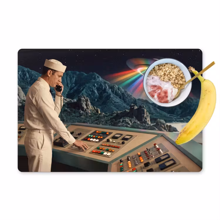 Placemat - 6 stuks - Man - Controlekamer - Strand — 1