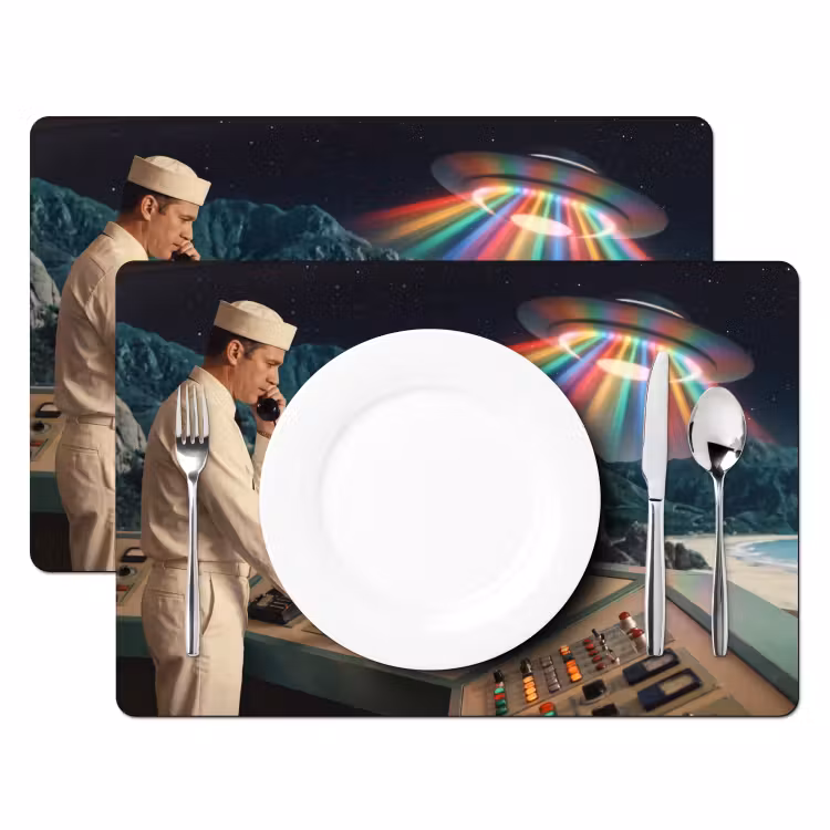 Placemat - 6 stuks - Man - Controlekamer - Strand — 2