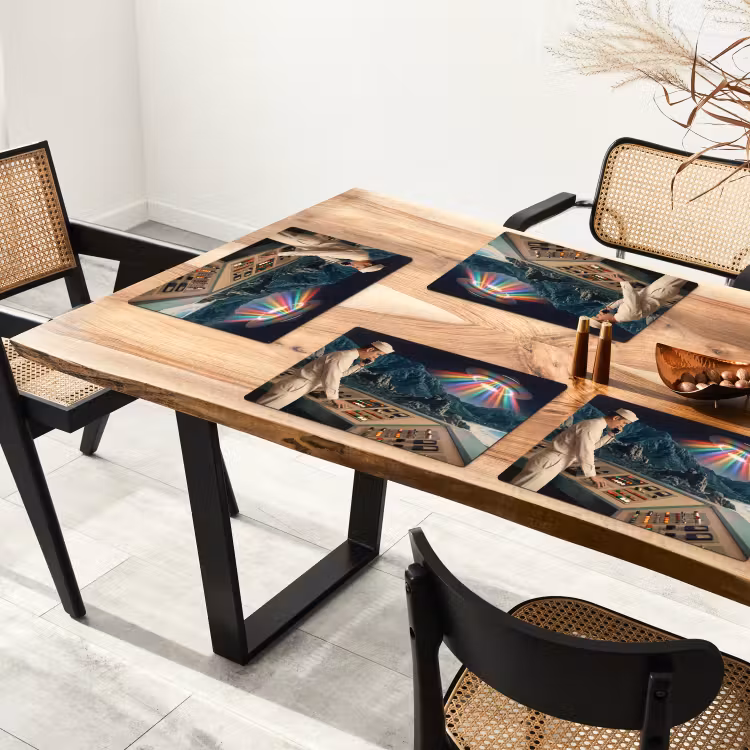 Placemat - 6 stuks - Man - Controlekamer - Strand — 5