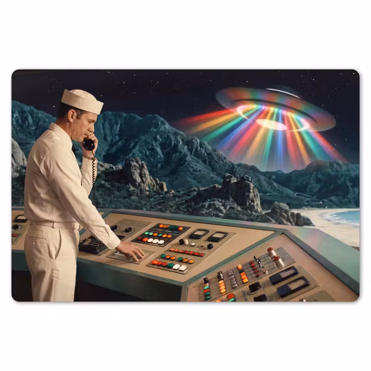 Placemat - 6 stuks - Man - Controlekamer - Strand — 7