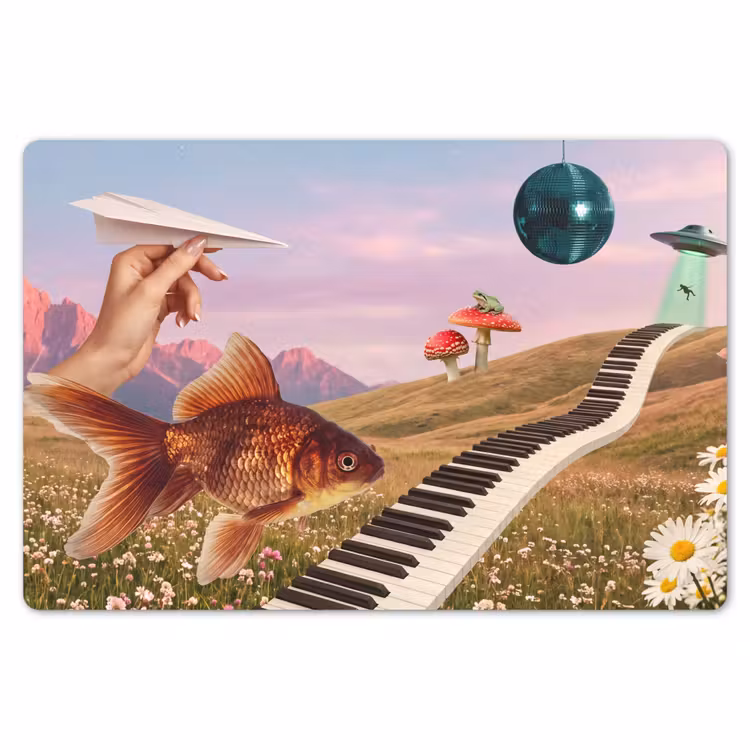 Placemat - 6 stuks - Vis - Natuur - Abstract — 7