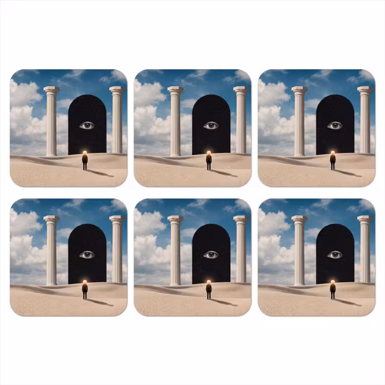 Onderzetter - Droom - Woestijn - Oog — 1
