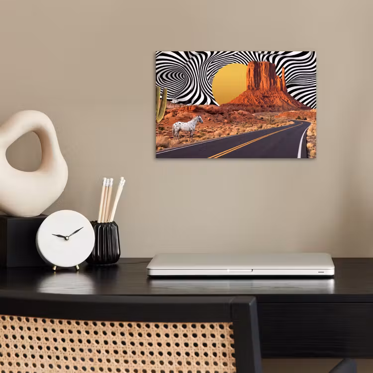 Poster - Paard - Woestijn - Natuur — 2