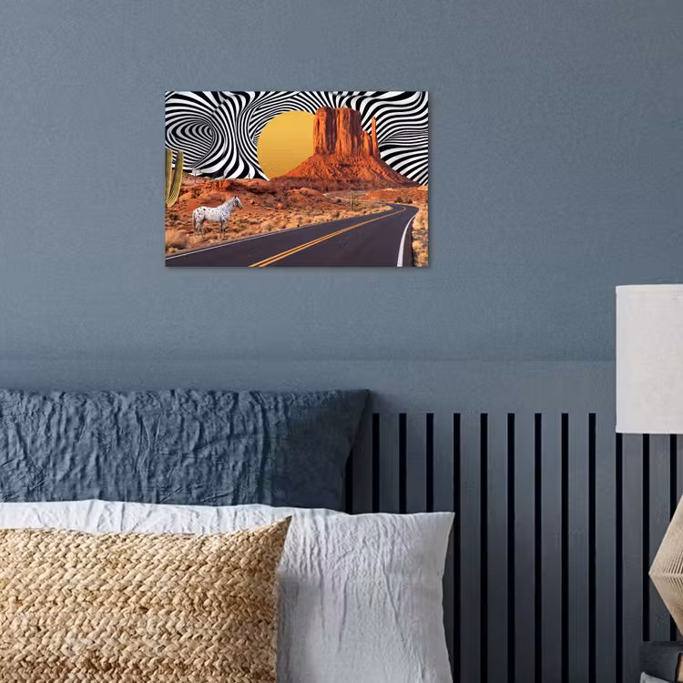 Poster - Paard - Woestijn - Natuur — 3