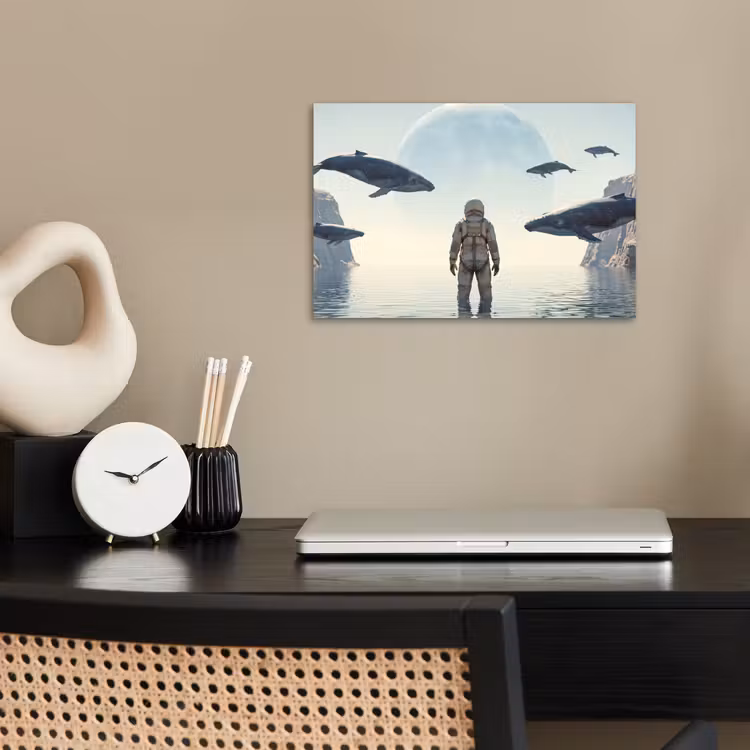 Poster - Ruimtevaarder - Walvis - Fantasie — 2