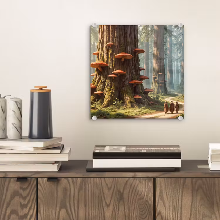 Glas schilderij - Bos - Bomen - Natuur — 2
