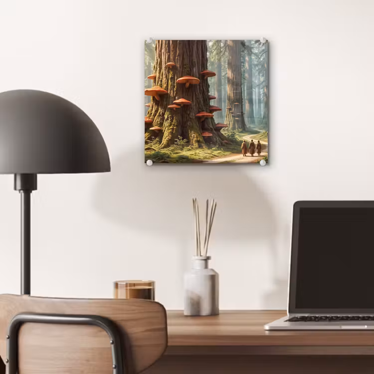 Glas schilderij - Bos - Bomen - Natuur — 7