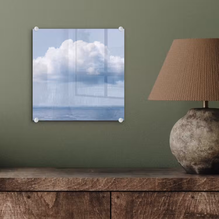Glas schilderij - Wolk - Regen - Natuur — 4