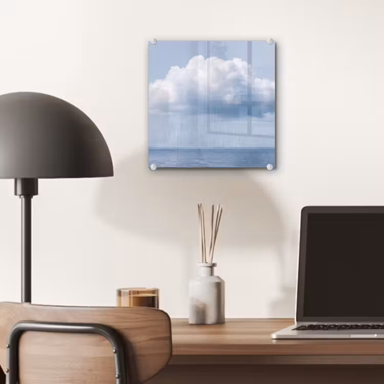 Glas schilderij - Wolk - Regen - Natuur — 7