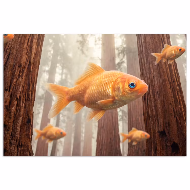 Poster - Vis - Bos - Fantasie — 1