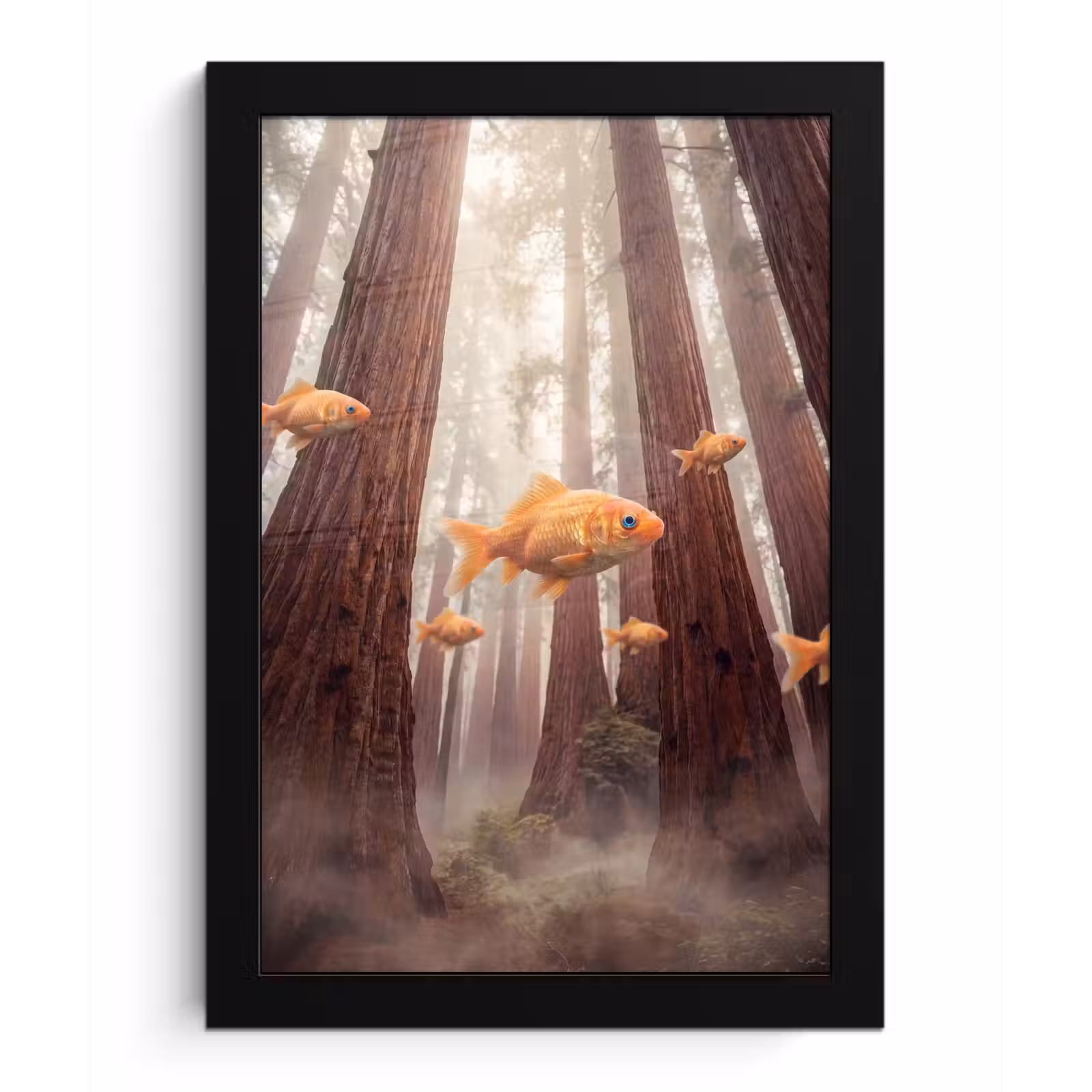 Poster met lijst - Vis - Bos - Fantasie — 1
