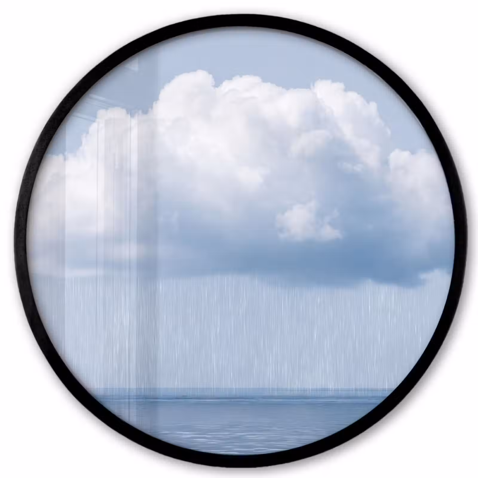 Ronde fotolijst - Wolk - Regen - Natuur — 1