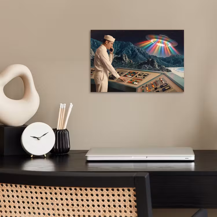 Poster - Man - Controlekamer - Strand — 2