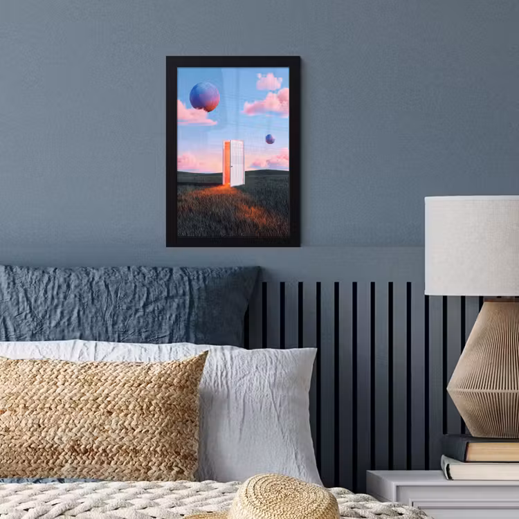 Poster met lijst - Deur - Fantasie - Ruimte — 3