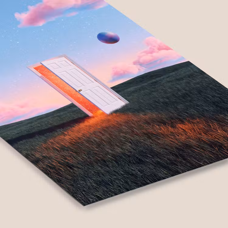 Poster met lijst - Deur - Fantasie - Ruimte — 7