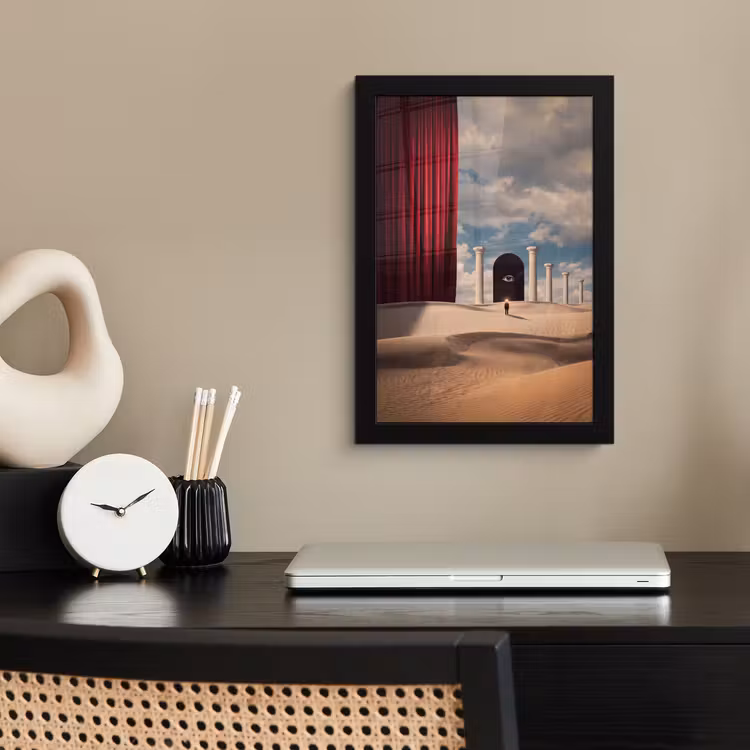 Poster met lijst - Droom - Woestijn - Oog — 2